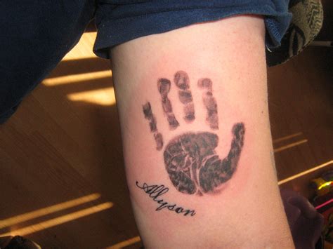 Adorable Baby Handprint Tattoo