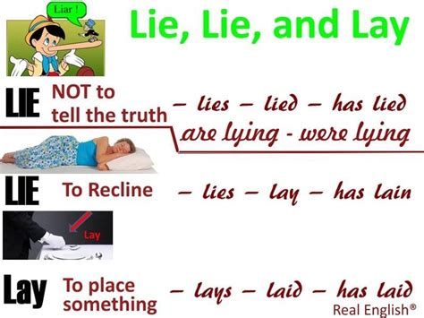 Lie, Lie and Lay | English language learning, Education english ...