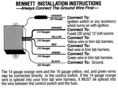 Bennett Trim Tab Rocker Switch Wiring Diagram - Wiring Diagram Pictures