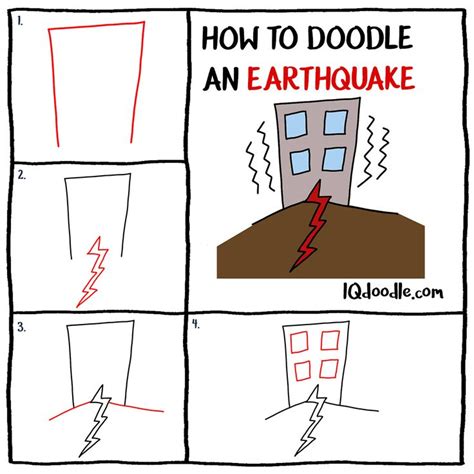 How to Doodle an earthquake - IQ Doodle School | Doodles, Earthquake ...