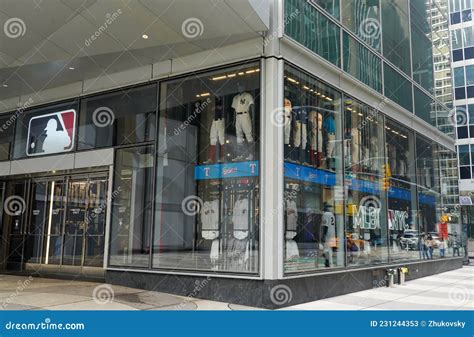 MLB Flagship Store in New York Editorial Stock Photo - Image of ...