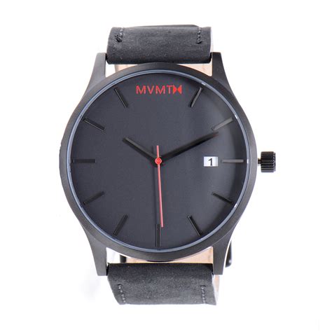 MVMT Watch // Black Face + Black Leather - MVMT Watches - Touch of Modern