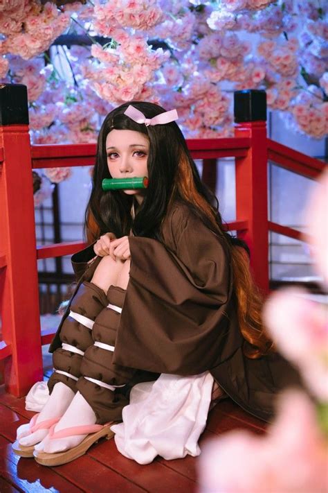 Nezuko Demon Slayer Kimetsu no Yaiba Cosplay Costume in 2020 | Cosplay costumes, Black kimono ...