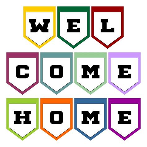 Free Printable Welcome Home Banner Template | Welcome home banners ...