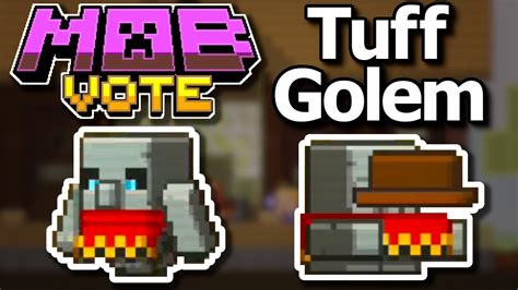 Everything About The Tuff Golem Minecraft Live Mob Vote 2022 - YouTube