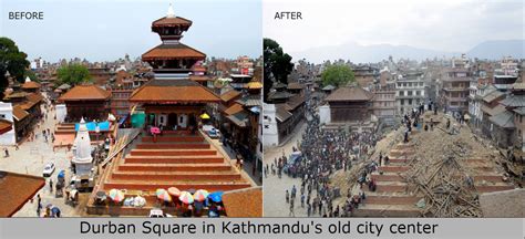 Nepal Earthquake: before and after