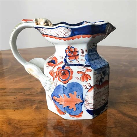 Large Gaudy Welsh Ironstone China Hydra Jug, Antique Pottery 19th Century - Etsy UK