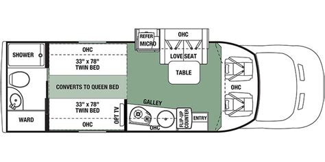 2021 Forest River Sunseeker (Class C) Floorplans | Gauthiers RV Center