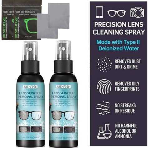 2PC-Lens Scratch Removal Spray，eye glass cleaners spray，eyeglass ...