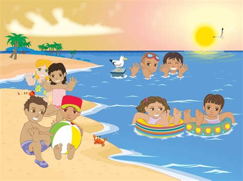 Download High Quality beach clipart swimming Transparent PNG Images ...