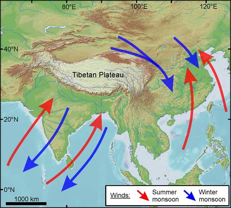 Monsoon Winds Map