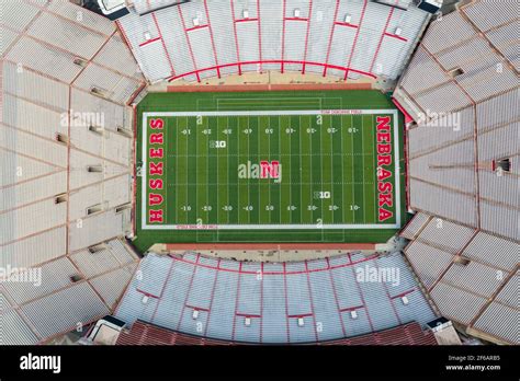 Memorial Stadium, Football Field, University of Nebraska Cornhuskers Stock Photo - Alamy