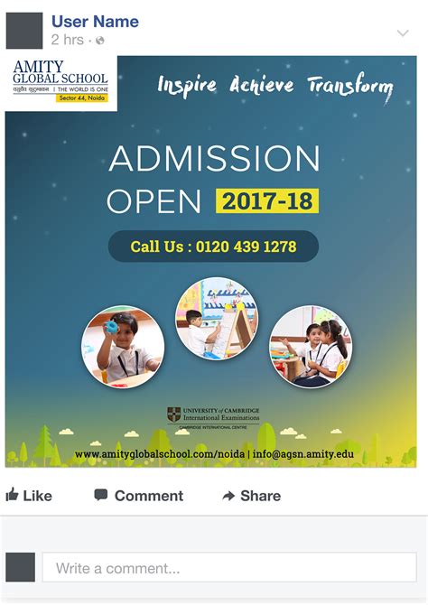 Amity Global School Noida | Admission Campaign 2018 on Behance