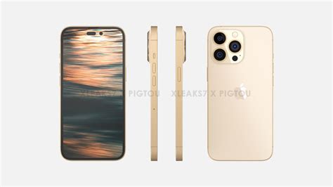 New iPhone 14 Pro renders hint at dual punch-hole design and gold colour