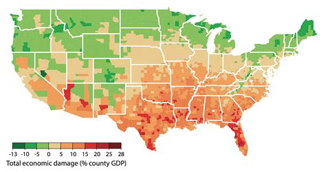 Global Warming Map Of Usa