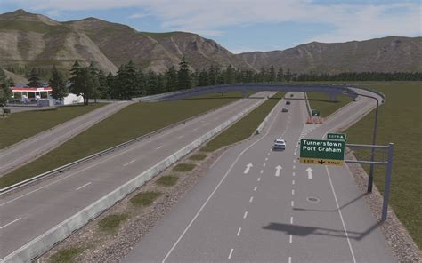 Highway ramp with custom signs : r/CitiesSkylines