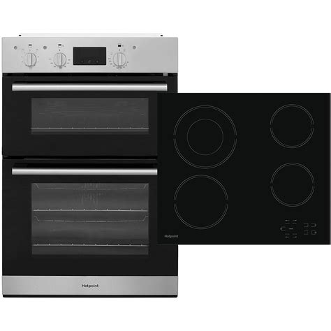 Hotpoint K002970 Built In 60cm A/A Electric Double Oven Oven & Hob Pack | eBay