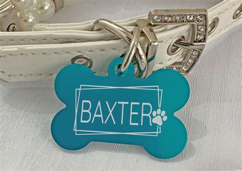 Custom 'Artistic Paw' Dog ID Tag - Secure, Stylish, Personalized – Eastcoast Engraving