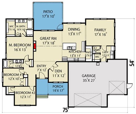 One Level Open Floor Plans Plan 42621db: One-level Modern Farmhouse ...