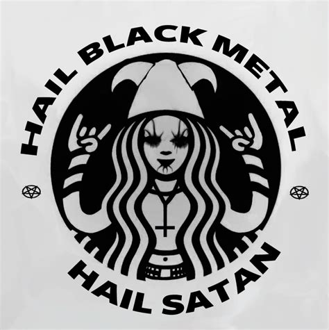 Black Metal Starbucks logo edit by GrotesqueWorshipInc on DeviantArt