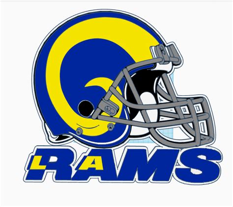 STL file LA Rams Logo Helmet with Wordmark Plaque - Wall Hangable with ...