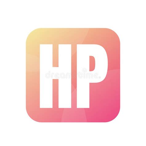 HP Letter Logo Design with Simple Style Stock Vector - Illustration of ...