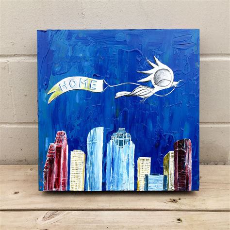 Houston Skyline Painting at PaintingValley.com | Explore collection of ...