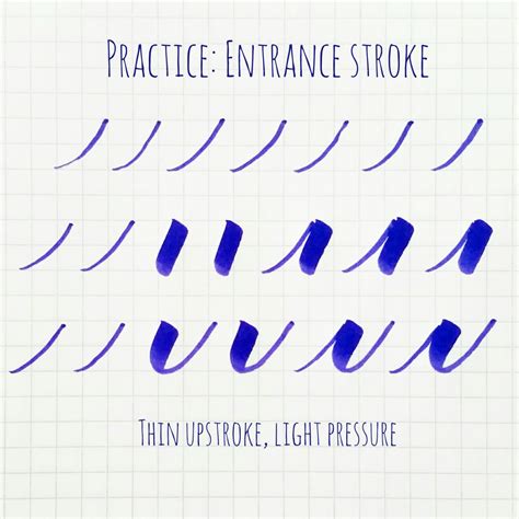 Basic brush calligraphy strokes: The entrance/exit stroke | Brush ...