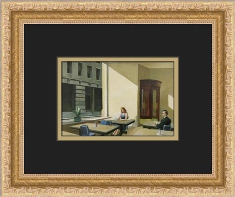 Edward Hopper Sunlight In A Cafeteria Custom Framed Print