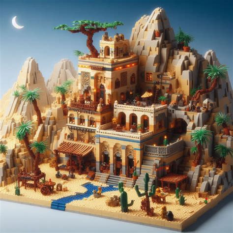 Desert Dreams in Bricks- 37 AI ideas for Lego MOCs Desert Oasis – How ...