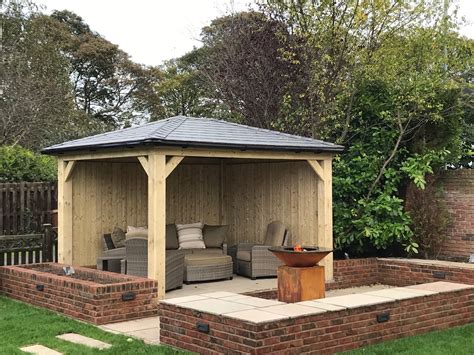 Bespoke Regal Gazebo | Garden seating area, Gazebo, Wooden gazebo