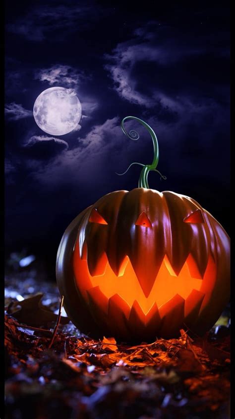 Halloween 2, 3d, fall scenes, halloween pumkin, halloween themes, halloween orange, HD phone ...