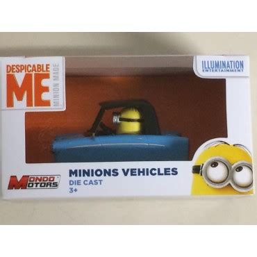 MINION VEHICLE BLUE CAR- DESPICABLE ME MONDO MOTORS