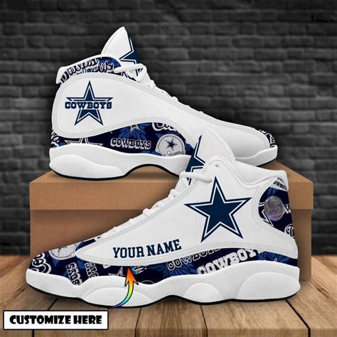 Dallas cowboys personalize air jordan 13 custom name shoes in 2022 ...