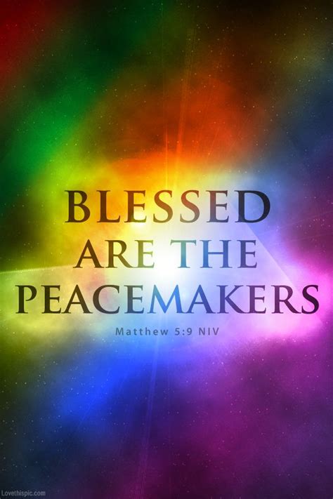 Blessed are the peacemakers quotes religious peace faith bible | "Bible ...