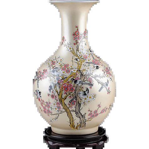 Vintage Jingdezhen Ceramic Porcelain Flower Vase Living Room Table Decoration Ornament Wedding ...