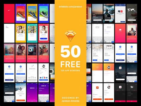 20 Best Free iOS App Templates/Kits [PSD & Sketch & XD] in 2019