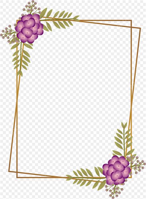 Purple Wedding Frame Vector PNG Images, Wedding Frame With Vector Purple Rose Bouquet, Wedding ...