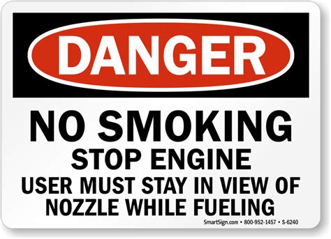 Gas Station Signs | Gas Station Safety Signs | Gas Pump Signs