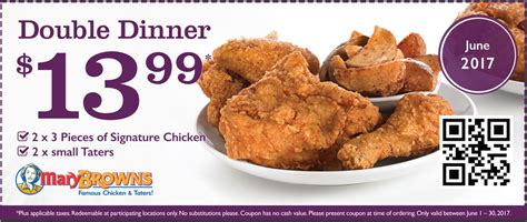 Mary Brown’s Canada June Coupon: $13.99 for Double Dinner - Hot Canada ...