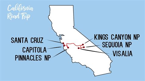 California road Trip Map | GETTING STAMPED