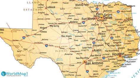 Road Map Of Texas State - Map
