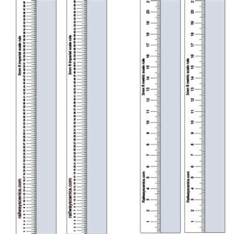 Free metric and imperial scale rulers download, Railwayscenics Model Railways