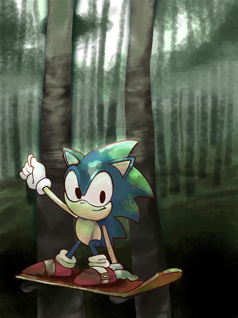 Sonic Statue by CaptionPanic on Newgrounds