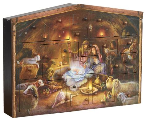 Nativity Wooden Advent Calendar , Wooden Advent Calendars: Vermont Christmas Company