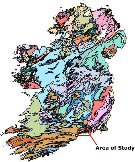 Bedrock geology map showing location and geology of study area. | Download Scientific Diagram