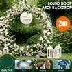 1.8M Wedding Party Arch Mesh Backdrop Stand White Round Hoop Decoration Circle Metal Frame Photo ...