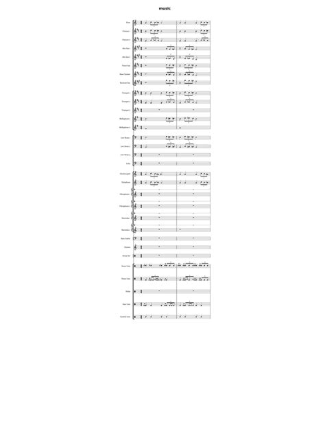 music Sheet music for Trombone, Euphonium, Tuba, Mellophone & more instruments (Marching Band ...