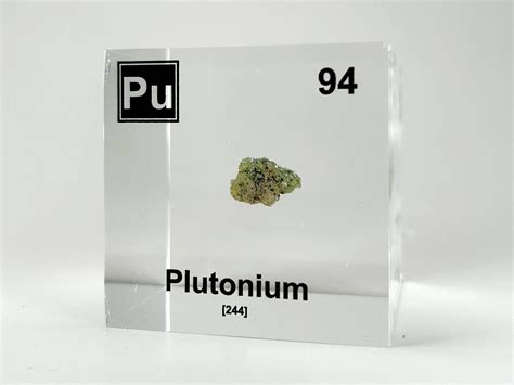 Plutonium Element Cube (Trinitite Sample) – Engineered Labs