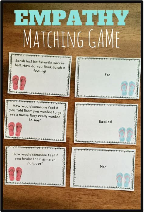 Empathy Game With Scenario Matching Cards | Teaching empathy, Speech therapy activities ...